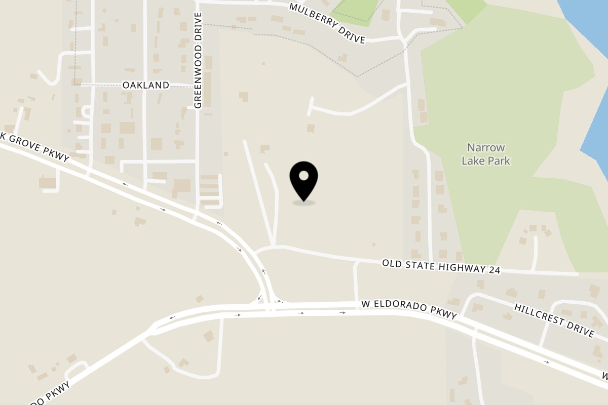 Map showing the location of La Guadalupana Taqueria on 1767 Old State Hwy 24 Ste 100 in Little Elm